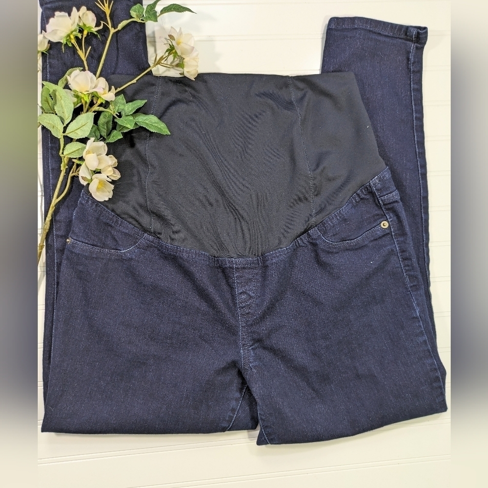 Isabel Maternity Dark Wash Full Panel Jegging